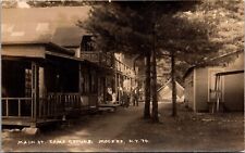 Real Photo Postcard Main Street at Camp Ground in Mooers, New York picture
