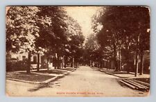 Niles MI-Michigan, South Fourth Street Scenic View, Vintage c1911 Postcard picture