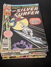 *VINTAGE MIXED COMIC LOT (30) COPPER AGE SILVER SURFER Cpt AMERICA JUSTICE LEAG* picture