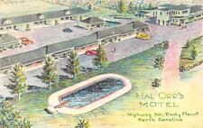 ROCKY MOUNT, NC  North Carolina  HAL ORR'S MOTEL  c1950's Artist's View Postcard picture
