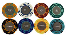 500 Stealth Casino Royale Smooth 14 Gram Clay Poker Chips Select Denominations picture