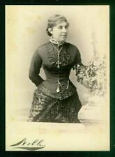 S7, 835-21, 1890s, Cabinet Card, Young Lady in a Studio, Lincoln, Nebraska picture