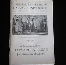 Vtg Official Register of Harvard University 1966 Booklet 75 pages  picture