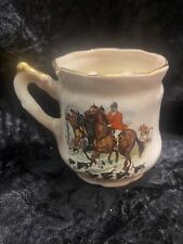 Vintage Saddler English foxhound porcelain teabag resting teacup picture