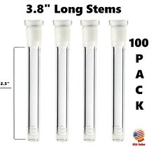 100-Pack 2.5 inch (Full Length: 3.8 Inch) Glass Downstems (18mm x14mm) picture