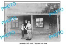 OLD 8x6 PHOTO CANBELEGO NSW CAINS CASH SPOT STORE c1900 picture