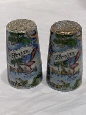 Vintage FLORIDA Salt Pepper Shakers Nov Co. Japan Ceramic Tourist Souvenir picture