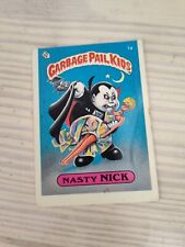 1985 Topps Garbage Pail Kids Nasty Nick GPK Original Series 1 OS1 #1a picture