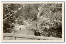 1950 Ledges State Park Creek View Scene Boone Iowa IA RPPC Photo Postcard picture