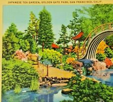 Vintage San Francisco Postcard Japanese Tea Garden Golden Gate Park Post Card picture