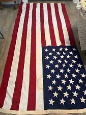 Large Best Valley Forge 100% Cotton Bunting 50 Stars USA  FLAG  VTG  58 