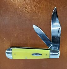 CASE XX KNIFE 3299 1/2 VINTAGE SWELL END TEARDROP JACK YELLOW PREOWNED YR - 1977 picture