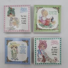 Lot Of 4 Vintage Precious Moments Tile Magnets  picture
