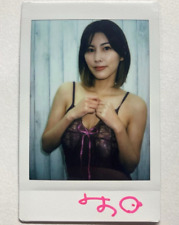 Suzume Mino Two autographed instax Japanese actress picture