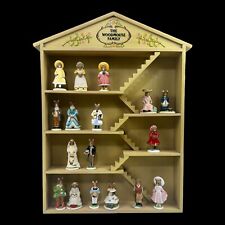 Woodmouse Porcelain 17 Figurines Family With Wood Tree House PLEASE READ picture