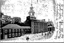 Postcard  Posted1907 Independence Hall Philadelphia Pennsylvania  [do] picture