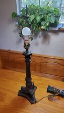 Vtg Underwriters Laboratories MCM Bronze Dragon Claw Table Lamp Gothic Style picture