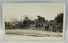 RPPC Geer Harrison Lumber Yard Fire 1913 Grand Island NE Hall County Crowd Watch picture