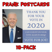 10-Pack Prank Postcards - Joe Biden Thank You For Vote - You Send To Victims picture