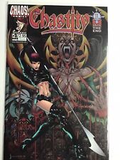 Chasity Rocked #4 (of 4) CHAOS COMICS 1998 Vampire Assassin Goth Punk FINALE picture