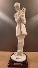 Guiseppe Armani Figurine Woman With Dog Gift Collect Mothers Day picture
