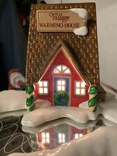 Snow Village Department 56 Warming house Christmas Holiday Decor Mantle Shelf picture