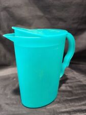 TUPPERWARE Impressions Slimline Turquoise Rocker Top Juice Pitcher 3333B-2 2.1L picture