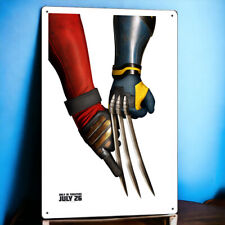 Deadpool & Wolverine 2024 Metal Movie Poster Tin Sign Plaque Film 8