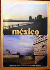 Original Poster Mexico Beach Sea Sunset Ruins Old Stone Buildings Precolumbian picture