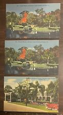 Vintage Linen Postcards Lot Of 3 Sarasota FL picture