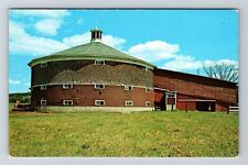Newbury VT-Vermont, Round Barn, Scenic View, Vintage Postcard picture