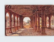Postcard Interior Old Wool Market Chipping Campden England picture