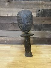 Vintage 15.5” Ashanti Tribe Style Hand Carved Wooden Fertility Doll picture