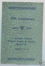 1933-1958 Ukrainian National Women's League of America Buffalo NY Program picture