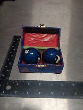 Pair of Chinese Baoding Chime Balls Healthy Exercise Medication Marble Boxed picture