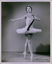 LG808 60s Original Ewing Galloway Photo GRACEFUL BALLERINA Leggy Ballet Dancer picture