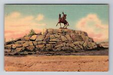 Cody WY-Wyoming, Buffalo Bill Monument, Antique, Vintage Souvenir Postcard picture