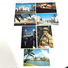 Vintage Florida Postcards Plastichrome Bal Harbour Miami Beach Unposted LOT OF 7 picture