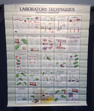 Denoyer Geppert Laboratory Techniques Chemistry Biology Poster Chart 32 x 44 picture