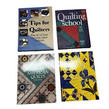 Lot 4 vintage quilting books Softback 1970's great American quilts & tips picture
