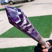 342gNatural Dream Amethyst Quartz Crystal Single End Magic Wand Targeted Therapy picture