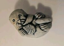 A.C.E. Alaska Glacial Ice Age Sculptures Handcrafted Sea Otter on back w/ Shell picture