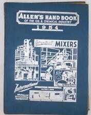 Allen's Hand Book of Oil and Chemical Industry 1954 Gas Hardback International picture