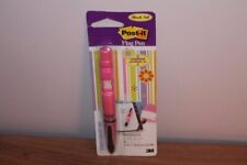 Vintage 3M Post it Flag Pen sealed factory pkg Pink black ball point w/50 Flags picture