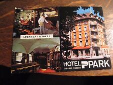 Locanda Ticinese Postcard - Vintage 1970's Hotel Park Zurich Luzern Switzerland picture
