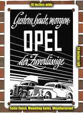 METAL SIGN - 1942 Opel Yesterday, today, tomorrow Opel, the reliable one picture