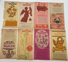 The Collector's Cook Book Culinary Ephemera Booklets Pamphlets Lot Of 8 1960s picture
