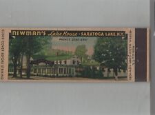 Matchbook Cover 1920s-30's Federal Match Newman's Lake House Saratoga Lake NY picture