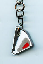 Fordite Key Chain - 22.58mm x 25.47mm x 7.94mm     (2727) picture
