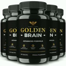 Golden Brain Capsules, Advanced Brain Support & Memory Pills - 5 Pack picture
